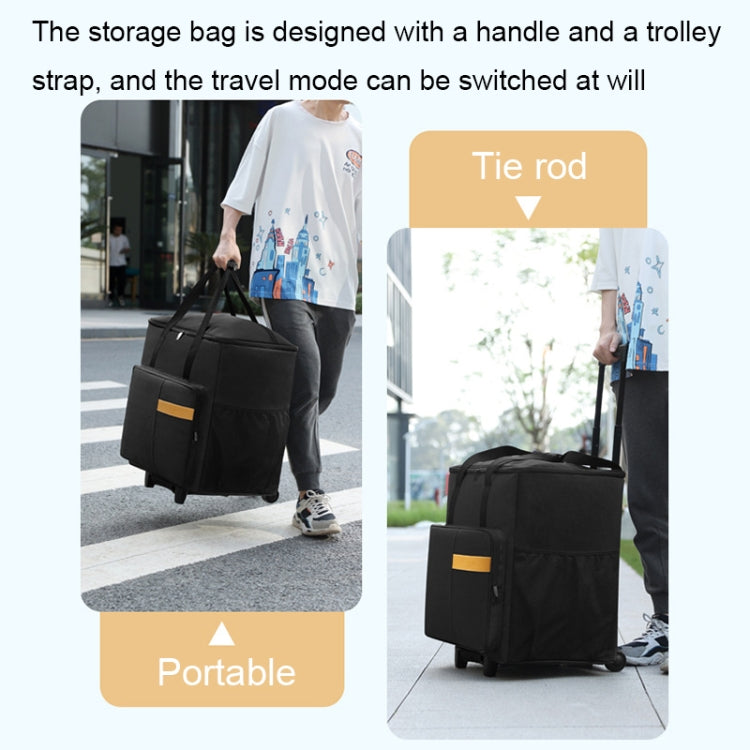 BUBM Computer Host Detachable Trolley Shockproof Waterproof Storage Bag With Wheels, Size: 27 inch(Black) - Other by BUBM | Online Shopping UK | buy2fix