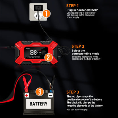 E-FAST 12V Motorcycle Car Battery Emergency Start Charger(EU Plug) - Power Bank by E-FAST | Online Shopping UK | buy2fix