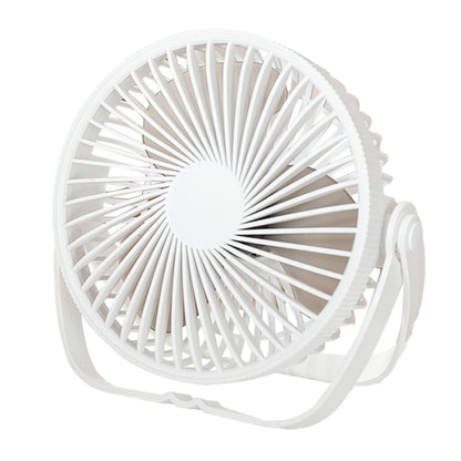 3-in-1 Electric Fan Wall Mounted Desktop Quiet Brushless Turbine Mini Fan, Style: Rechargeable(White) - Electric Fans by buy2fix | Online Shopping UK | buy2fix