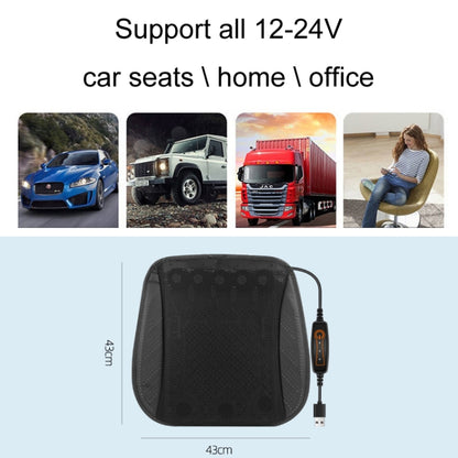 Multifunctional USB Fan Ventilation Heat Dissipation Car Seat Cushion(Navy) - Seat Accessories by buy2fix | Online Shopping UK | buy2fix