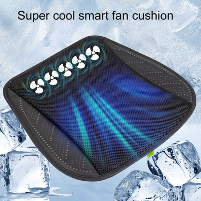 Multifunctional USB Fan Ventilation Heat Dissipation Car Seat Cushion(Black) - Seat Accessories by buy2fix | Online Shopping UK | buy2fix