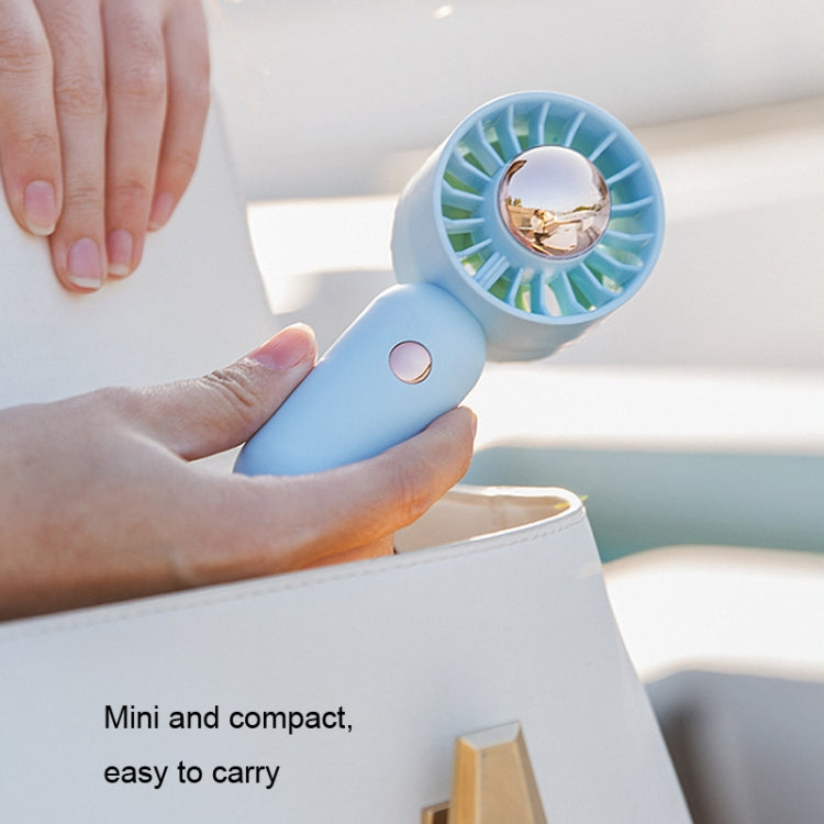 Hand Holds Small Fan Portable Mini Pocket Fan, Style: Blue Spray Plating Version - Electric Fans by buy2fix | Online Shopping UK | buy2fix