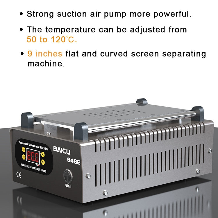 BAKU BA-948E Mobile Phone Liquid Crystal Separation Machine Flat Display Separator Heating Board EU Plug 220V - Separation Equipment by BAKU | Online Shopping UK | buy2fix