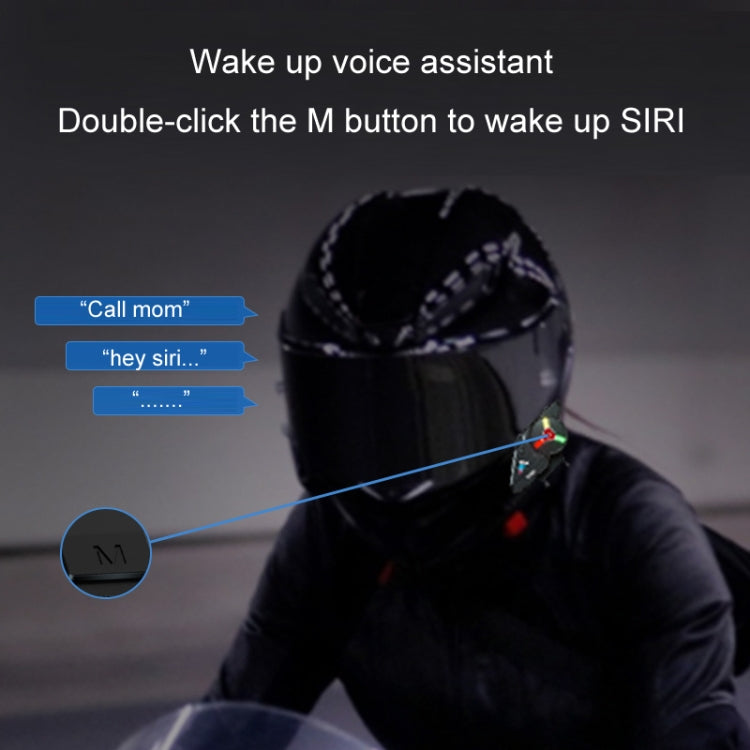 KUQIBAO Motorcycle Helmet Built-in Waterproof Bluetooth Earphone(Soft Microphone) - Motorcycle Walkie Talkie by KUQIBAO | Online Shopping UK | buy2fix