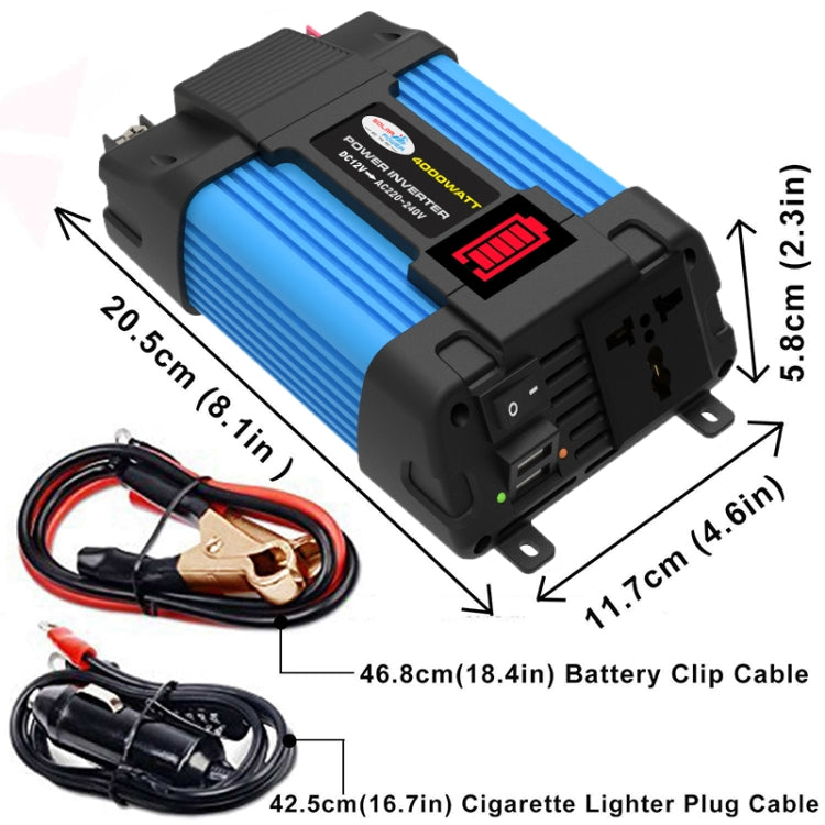 12V-220V 300W  SOLIKE TECH Vehicle Inverter Sine Wave Convertor Auto Inverter - Pure Sine Wave by SOLIKE TECH | Online Shopping UK | buy2fix