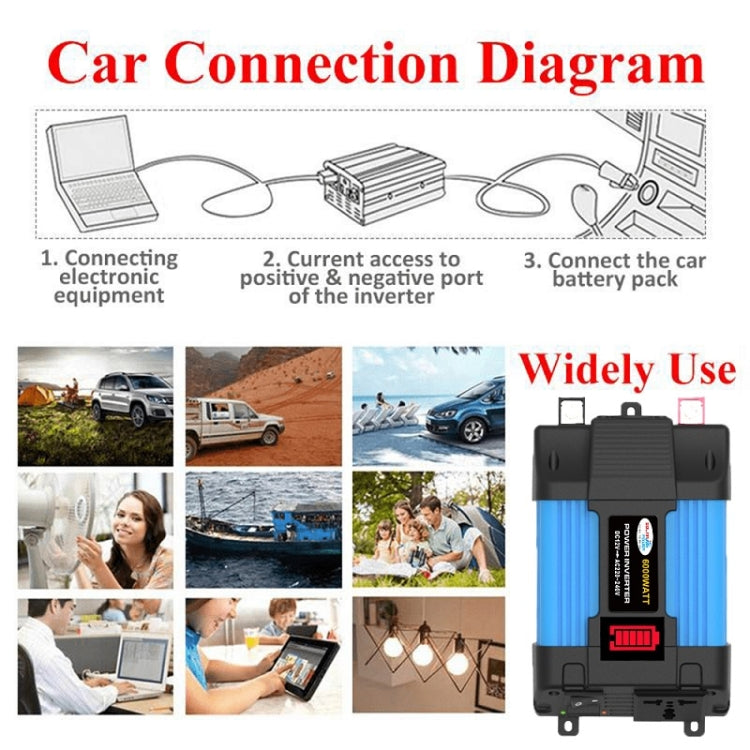 12V-220V 500W SOLIKE TECH Vehicle Inverter Sine Wave Convertor Auto Inverter - Pure Sine Wave by SOLIKE TECH | Online Shopping UK | buy2fix