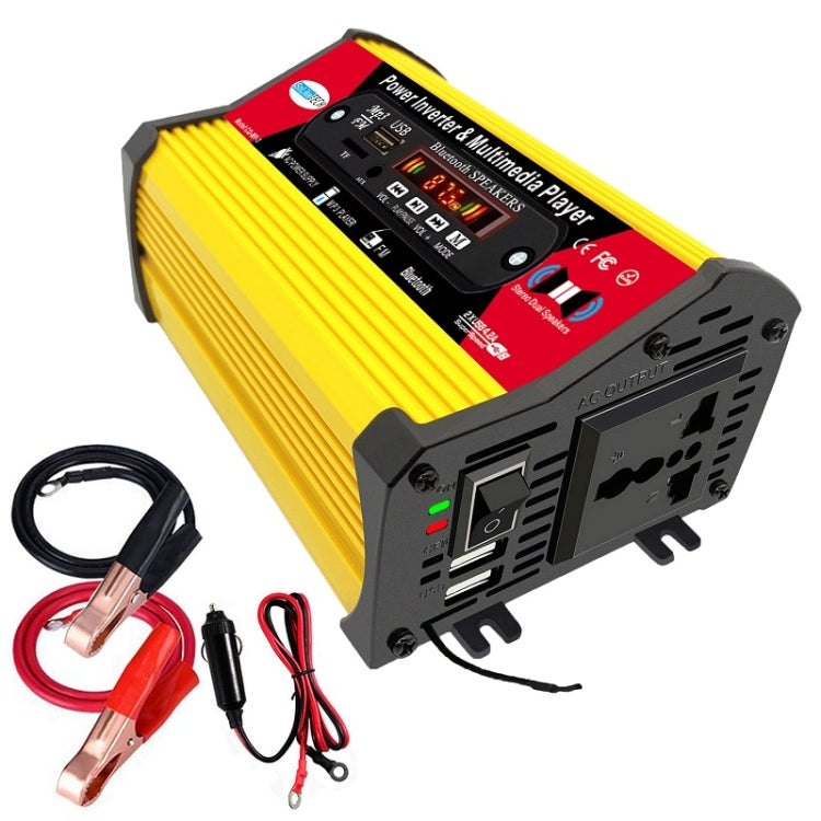 SOLIKE TECH 300W Modified Sine Wave Inverter with Bluetooth MP3/FM Multimedia Player 12V to 220V - Modified Square Wave by buy2fix | Online Shopping UK | buy2fix