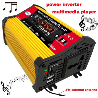 SOLIKE TECH 300W Modified Sine Wave Inverter with Bluetooth MP3/FM Multimedia Player 12V to 220V - Modified Square Wave by buy2fix | Online Shopping UK | buy2fix