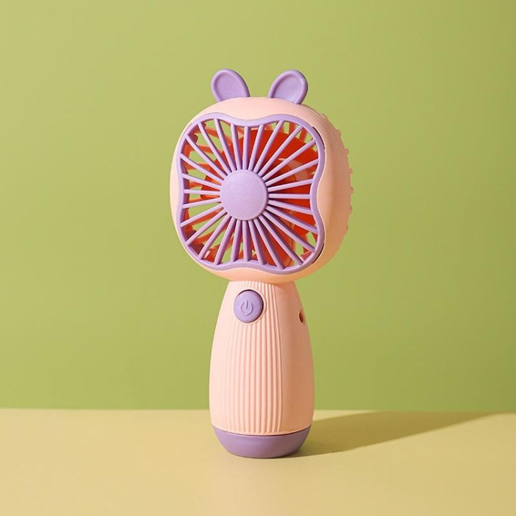 Cartoon Handheld Children Small Fan(Pink) - Electric Fans by buy2fix | Online Shopping UK | buy2fix