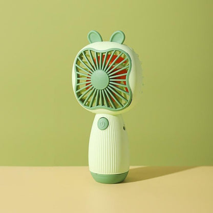 Cartoon Handheld Children Small Fan(Green) - Electric Fans by buy2fix | Online Shopping UK | buy2fix
