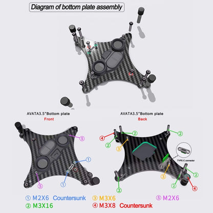 Suitable for DJI Avata 3.5-inch Upgrade Frame Kit, Style: Rack+4 Motors -  by buy2fix | Online Shopping UK | buy2fix