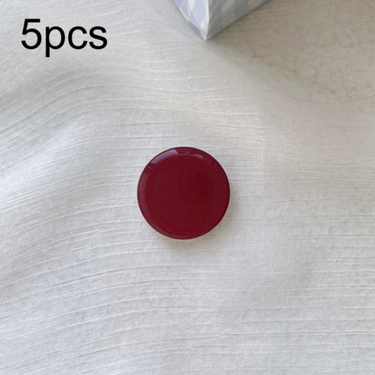 5pcs Solid Color Drop Glue Airbag Bracket Mobile Phone Ring Buckle(Red) - Ring Holder by buy2fix | Online Shopping UK | buy2fix