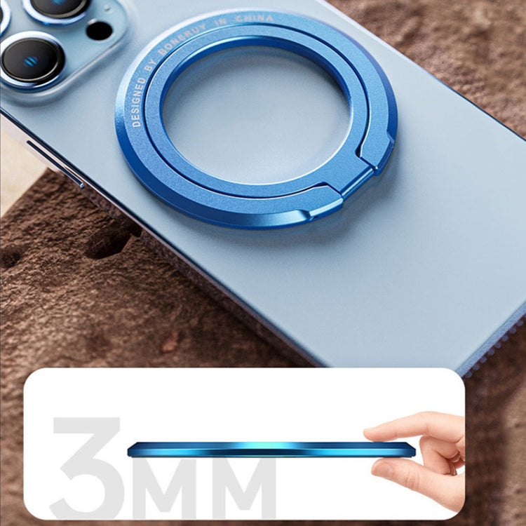 Zinc Alloy Magnetic Ring Buckle Phone Holder Desktop Portable Ring Buckle Folding Bracket(Purple) - Ring Holder by buy2fix | Online Shopping UK | buy2fix
