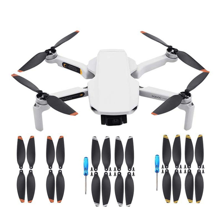 For DJI Mavic Mini 4726F Wing Propeller Blade Drone Accessories, Spec: 4pairs Orange Edge - DIY Propeller by buy2fix | Online Shopping UK | buy2fix