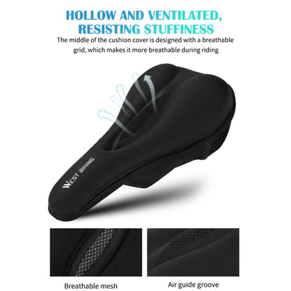 WEST BIKING Bike Cushion Cover Thick Silicone Quick Release Seat Cushion(Black) - Bicycle Saddle by WEST BIKING | Online Shopping UK | buy2fix