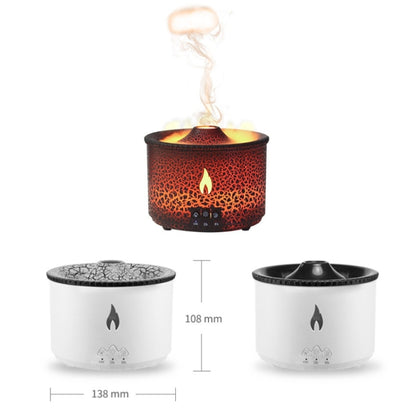 Volcanic Essential Oil Aroma Diffuser Ultrasonic Air Humidifier, Model: Two-color Remote Control(UK Plug) - Air Purifiers & Accessories by buy2fix | Online Shopping UK | buy2fix
