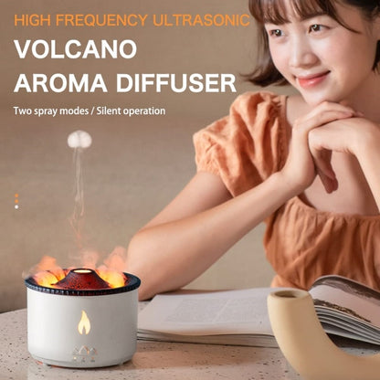 Volcanic Essential Oil Aroma Diffuser Ultrasonic Air Humidifier, Model: Monochrome(EU Plug) - Air Purifiers & Accessories by buy2fix | Online Shopping UK | buy2fix