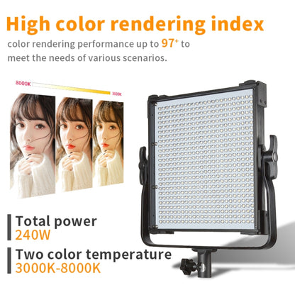 Pixel P45C RGB Dual Color Temperature Fill Light Live Photography Portable Outdoors 80W Square Soft Light(Single Lamp With Baffle+AU Plug Adapter) -  by Pixel | Online Shopping UK | buy2fix