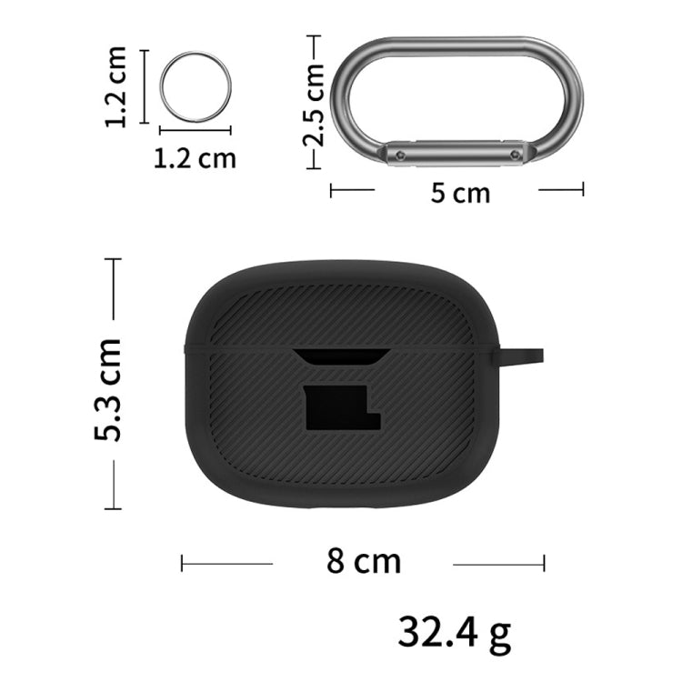 For JBL Vibe Beam Headphone Silicone Waterproof Dustproof Protective Case(Blue) - JBL Earphone Case by buy2fix | Online Shopping UK | buy2fix