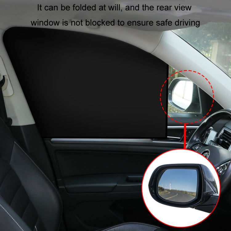 Heat-insulating Opaque Vinyl Coated Magnetic Car Curtains, Style: Full Blackout Rear Row - Window Foils & Solar Protection by buy2fix | Online Shopping UK | buy2fix