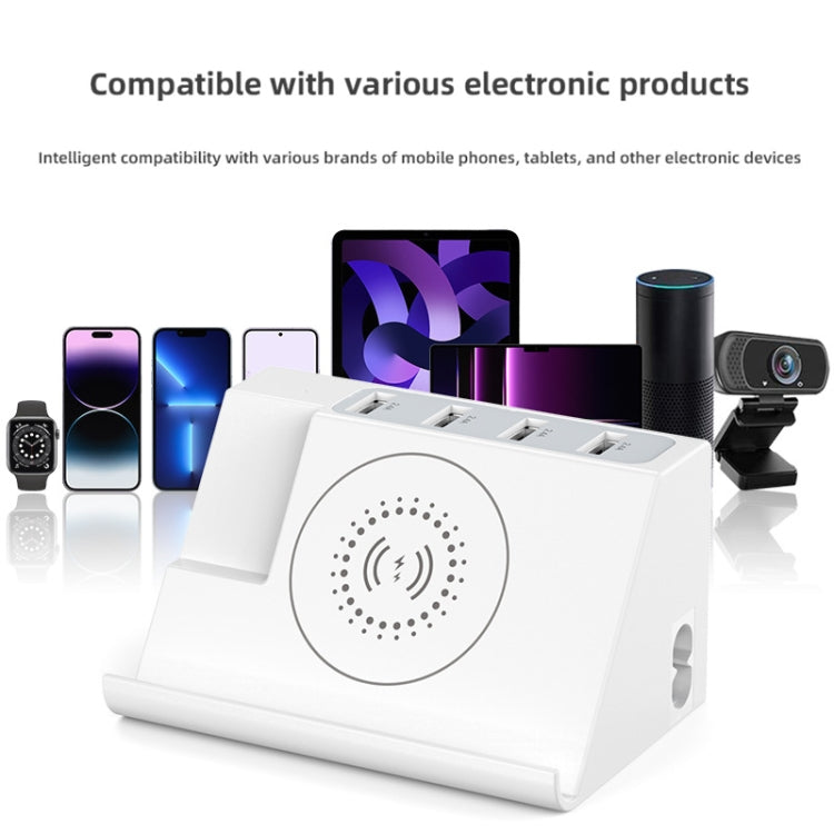 PD 20W +QC 3.0 Wireless Charging+6 Ports Multi-function Charger(EU Plug) - Multifunction Charger by buy2fix | Online Shopping UK | buy2fix