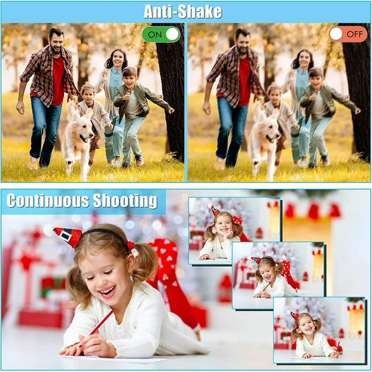 2.4-inch TFT Color Screen HD Digital Camera Portable Travel 8X Zoom Smart Camera(Silver Standard) - Children Cameras by buy2fix | Online Shopping UK | buy2fix