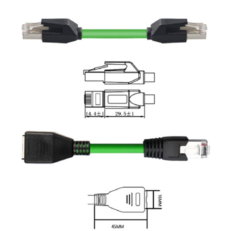 8m CAT6 Double Shielded Gigabit Industrial Cable Vibration-Resistant And Highly Flexible Drag Chain Cable - Lan Cable and Tools by buy2fix | Online Shopping UK | buy2fix