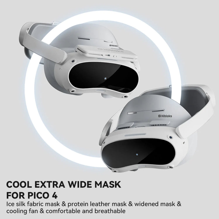 For PICO 4 Hibloks VR Glasses Face Cushion Protector Pad With Fan, Spec: 1pc Ice Silk - VR Accessories by Hibloks | Online Shopping UK | buy2fix