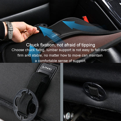 LINXICP 3 In 1 Car Seat Lumbar Cushion Summer Special Memory Foam Breathable Car Back Pad(Gray) - Seat Accessories by LINXICP | Online Shopping UK | buy2fix