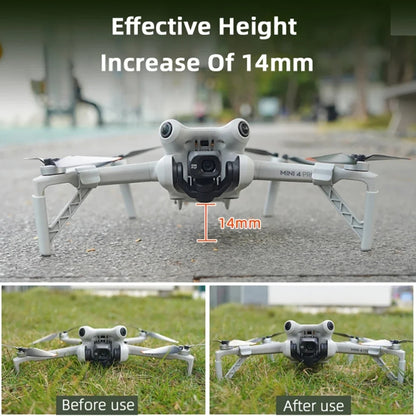 For DJI Mini 4 Pro Drone BRDRC Landing Gear Increased Height Leg(Gray) - Other by BRDRC | Online Shopping UK | buy2fix