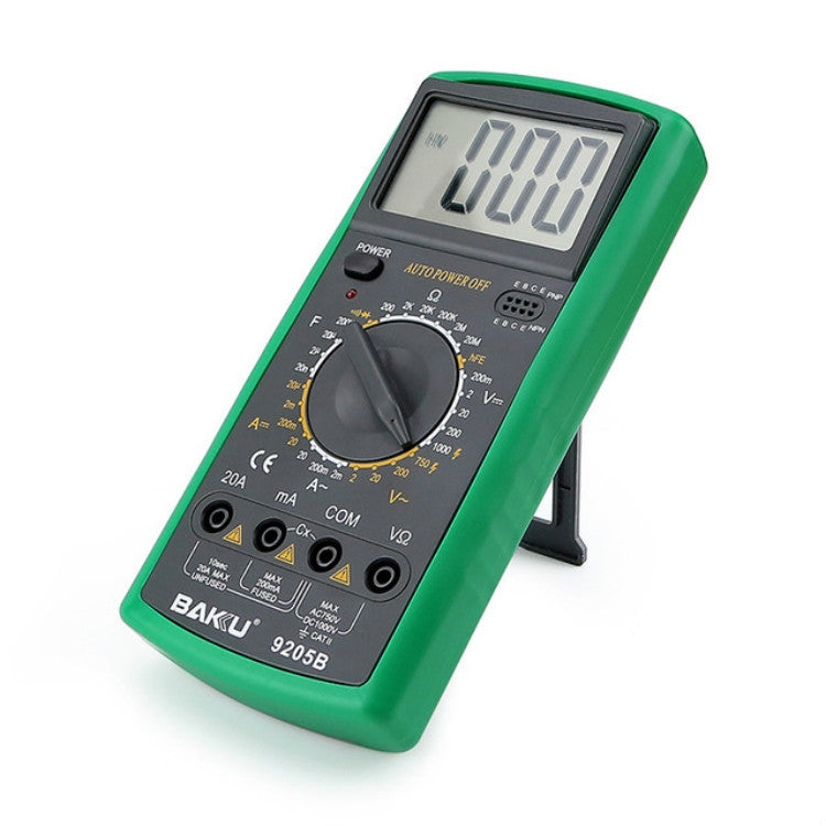 BAKU BK-9205B Measuring Capacitance Current Large Screen Display All-round Burn-proof Digital Multimeter - Digital Multimeter by BAKU | Online Shopping UK | buy2fix