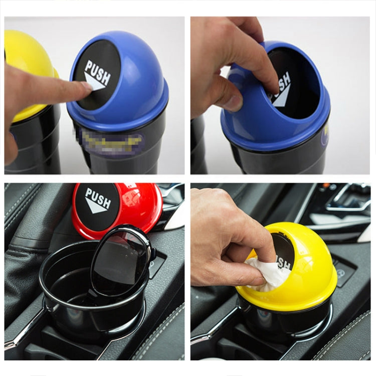 Universal Car Trash Bin Car Garbage Can Rubbish Dust Case Holder Bin Automobile Storage Bucket(Blue) - Stowing Tidying by buy2fix | Online Shopping UK | buy2fix