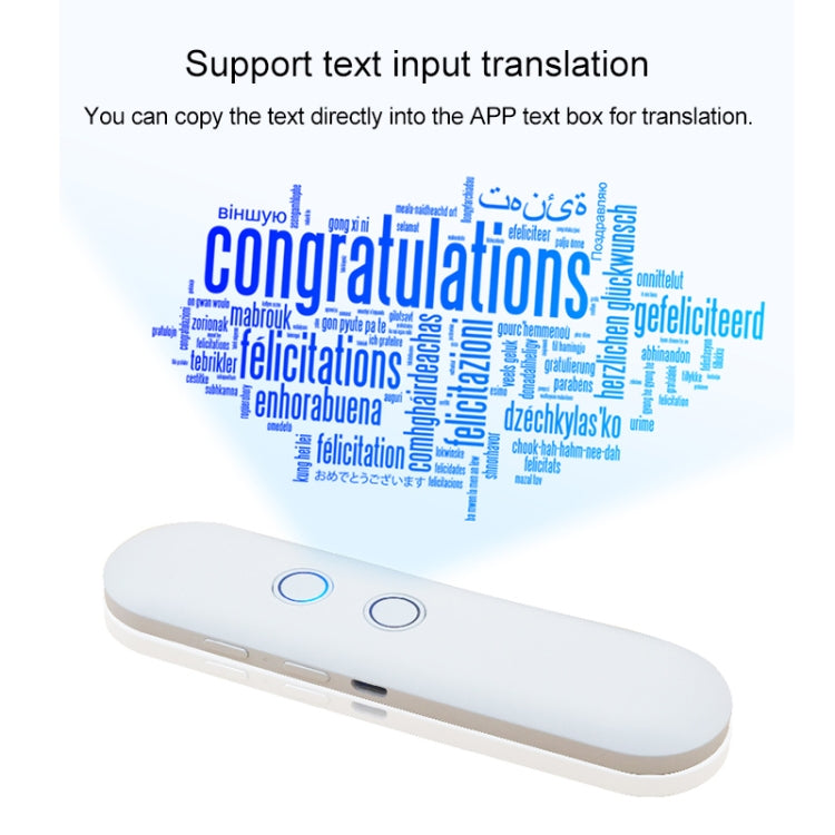 T4 Portable AI Smart Voice Translator Business Travel Real Time Translation Machine Support 42 Languages (Blue) - Consumer Electronics by buy2fix | Online Shopping UK | buy2fix