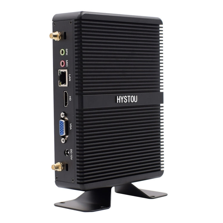 HYSTOU H2 Windows / Linux System Mini PC, Intel Core I3-7167U Dual Core Four Threads up to 2.80GHz, Support mSATA 3.0, 4GB RAM DDR4 + 256GB SSD (Black) - Windows Mini PCs by HYSTOU | Online Shopping UK | buy2fix