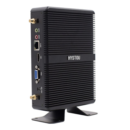 HYSTOU H2 Windows / Linux System Mini PC, Intel Core I3-7167U Dual Core Four Threads up to 2.80GHz, Support mSATA 3.0, 8GB RAM DDR4 + 256GB SSD 500GB HDD (Black) - Windows Mini PCs by HYSTOU | Online Shopping UK | buy2fix