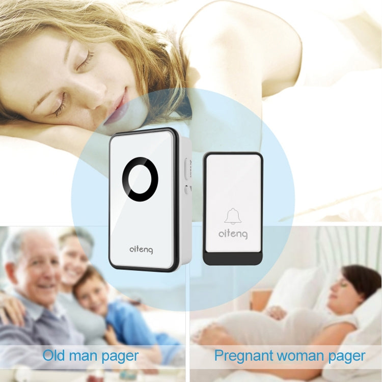 AITENG V018J Wireless Batteryless WIFI Doorbell, US Plug - Security by AITENG | Online Shopping UK | buy2fix