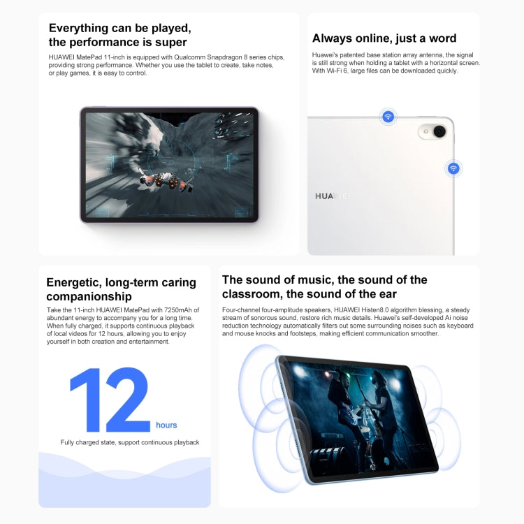HUAWEI MatePad 11 inch 2023 WIFI DBR-W00 8GB+128GB, Paperfeel Diffuse Screen, HarmonyOS 3.1 Qualcomm Snapdragon 865 Octa Core up to 2.84GHz, Not Support Google Play(Black) - Huawei by Huawei | Online Shopping UK | buy2fix