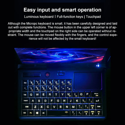 GPD MicroPC Mini Gaming Laptop, 6.0 inch, 8GB+256GB, Windows 10 Intel Celeron N4120 Quad Core, Support Dual Band WiFi & Bluetooth & TF Card, UK Plug(Black) - Others by buy2fix | Online Shopping UK | buy2fix