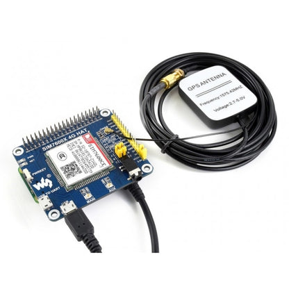 Waveshare 4G / 3G / 2G / GSM / GPRS / GNSS HAT for Raspberry Pi, LTE CAT4, for China - Modules Expansions Accessories by Waveshare | Online Shopping UK | buy2fix