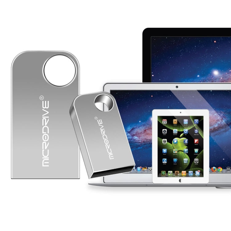 MicroDrive 4GB USB 2.0 Mini Semi-circular Metal U Disk - USB Flash Drives by MicroDrive | Online Shopping UK | buy2fix