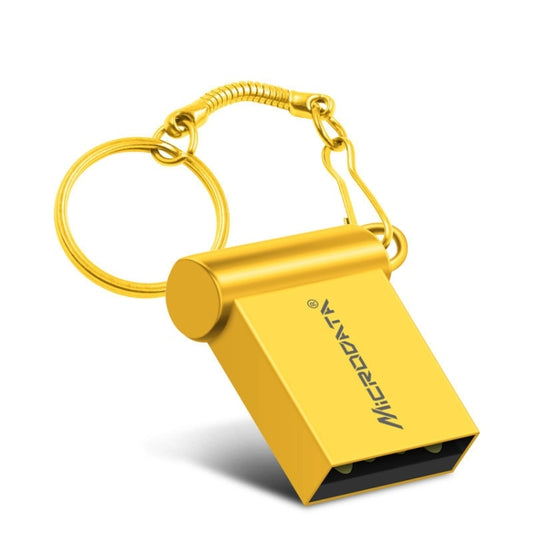MiCRODATA 8GB USB 2.0 Computer and Car Two-use Mini U Disk (Gold) - USB Flash Drives by MiCRODATA | Online Shopping UK | buy2fix