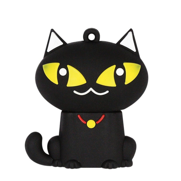 MicroDrive 16GB USB 2.0 Creative Cute Black Cat U Disk - USB Flash Drives by MicroDrive | Online Shopping UK | buy2fix